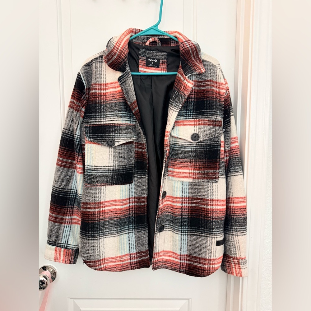Hurley flannel jacket in size small